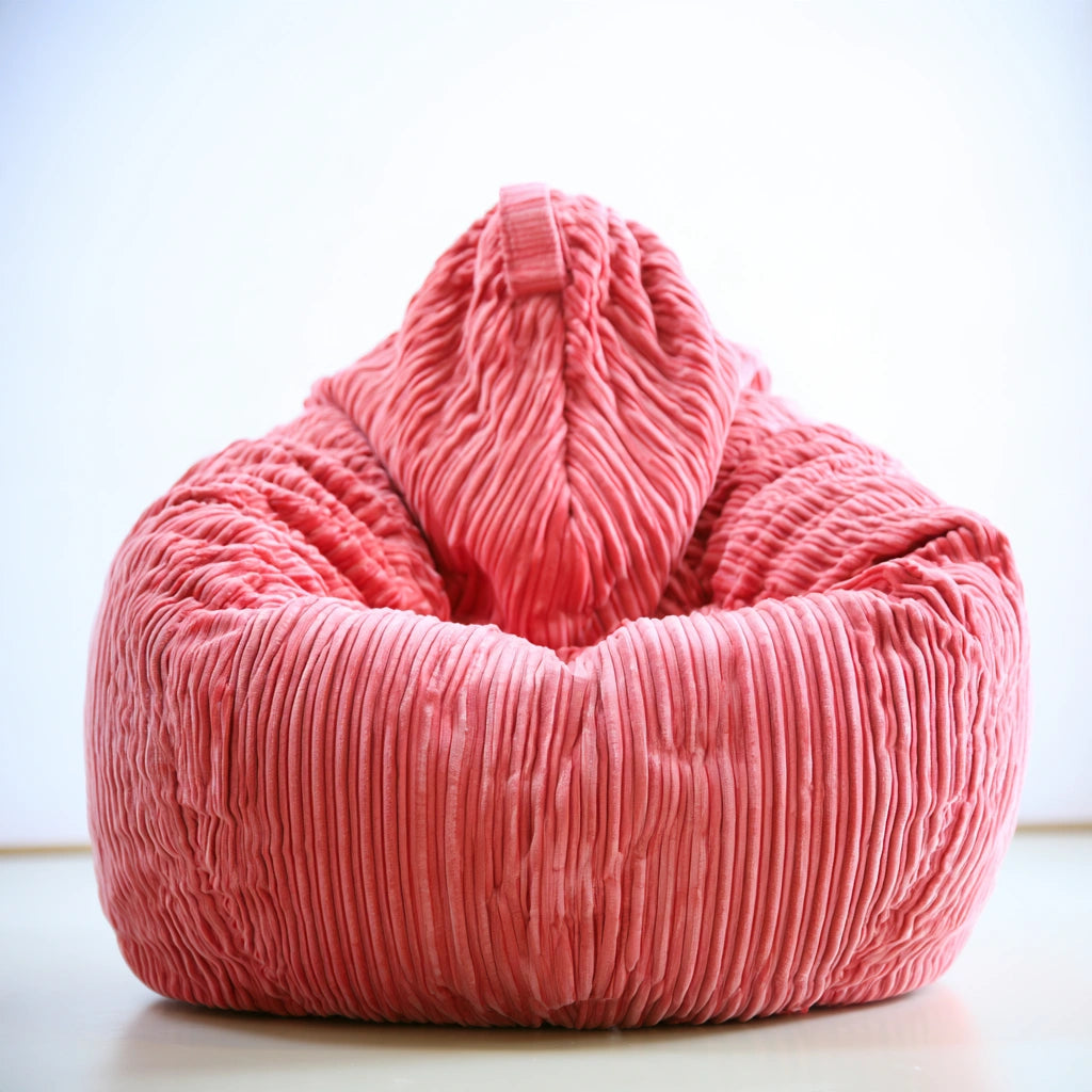 Gestoffeerde poef, kleur roze