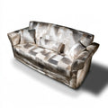 Gestoffeerde bank, kleur lichtbeige
